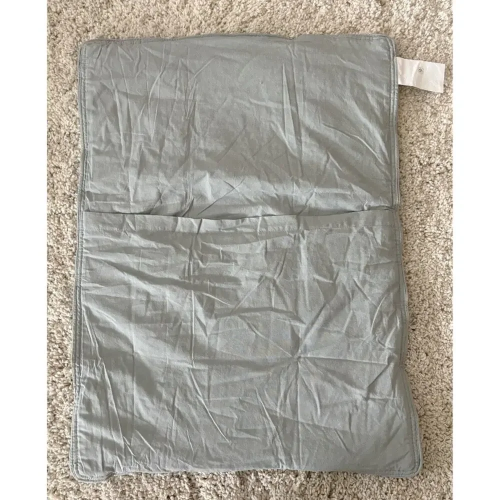 Pottery Barn Dusty Blue Cotton Standard Sham Pillowcase